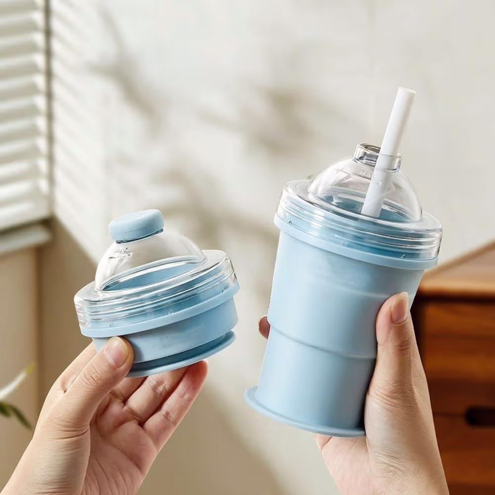 Ice Ball Mold Cup with Straw Lid