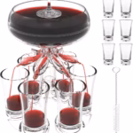 6 Shot Glass Liquor Dispenser Set